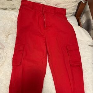 Red Cargo Pants